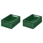 Lot de 2 boîtes de rangement Weston taille S Garden Green