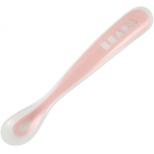 Cuillère 1er âge silicone old pink