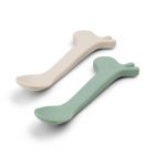 Lot de 2 cuillères silicone Lalee Vert / Beige