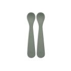 Lot de 2 cuillères souple silicone Ash Green