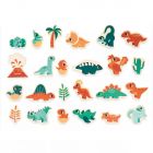 Lot de 24 magnets Dino