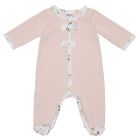 Pyjama hiver en maille bouclette blush / imprimé botanique - 12 mois
