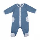Pyjama hiver en maille bouclette pierre bleue - Forêt Enchantée - 12 mois