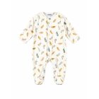 Pyjama bébé de naissance en velours Plumes de lune