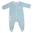 Pyjama hiver en maille bouclette Maman + papa = moi - 6 mois