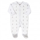 Pyjama coton Sophie la girafe 3 mois - Gris