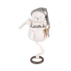 Boîte à musique Ours 20 cm Gris