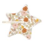 Doudou attache sucette étoile Vintage Little Flowers