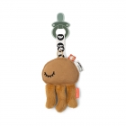 Doudou attache sucette Jelly Noir et Blanc