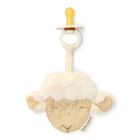 Doudou attache-tétine en gaze de coton - Mouton