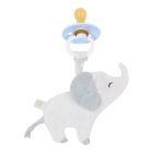 Doudou attache-tétine en gaze de coton Elephant - Safari Friends
