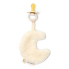 Doudou attache-tétine Lune - Pure Soft White