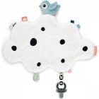 Doudou attache sucette Happy clouds Bleu