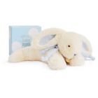 Doudou moyen Lapin bonbon bleu