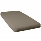 Drap housse 60 x 120 cm Taupe