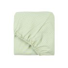 Drap housse 70x140 cm Stories Green Lemon Grid