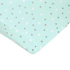 Drap housse étoiles Aqua70x140cm jersey