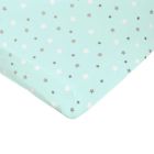 Drap housse étoiles Aqua70x140cm jersey