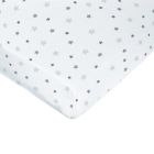 Drap housse étoiles Blanc 70x140 cm jersey