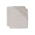 Lot de 2 draps housses 40x80 cm en Jersey Nougat