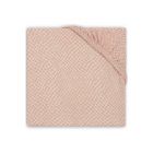 Drap housse 40x80 cm en Jersey Snake Pale Pink