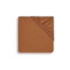 Drap housse 60x120 cm en Jersey Caramel