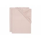 Lot de 2 draps housses Jersey 60 x 120 cm Wild Rose