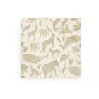 Drap-housse Jersey 70/75 x 140/145 cm Animals Olive