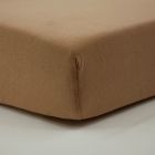 Drap housse Noix de pécan 60x120 cm Jersey