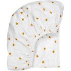 Drap housse 70x140 cm Olivia Coeur moutarde