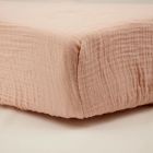 Drap housse Rose 70 x 140 cm Double gaze