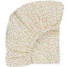 Drap housse 70x140 cm Olivia Mini coeur moutarde