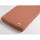 Drap housse uni terracotta