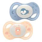 Duo de sucettes anatomiques lapin et pingouin 0-6 mois