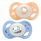 Duo de sucettes anatomiques Panda et Singe 6 - 18 mois