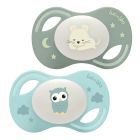 Duo de sucettes anatomiques Souris et Chouette 6 - 18 mois