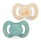 Duo de sucettes anatomiques lapin 0-6 mois