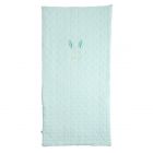 Edredon rectangulaire pour lit 70x140cm Aqua