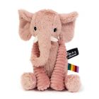 Peluche éléphant rose Dimoitou Les Ptipotos