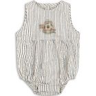 Barboteuse en tissu Elliot Rayure bleu - 6 mois