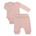 Ensemble body et pantalon 6 mois Rose