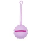 Boite sucette silicone rose clair
