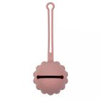 Boite sucette silicone rose