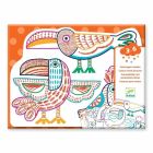 Coloriage pour enfant Dessins à révéler Familles sauvages