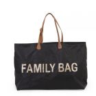 Sac à langer Family Bag noir et or