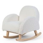 Fauteuil à bascule enfant bouclette Teddy blanc