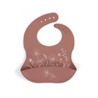 Bavoir en silicone avec empreinte -  Fall Flowers