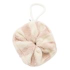 Fleur de douche enfant en éponge bambou rayée ivoire/ galet