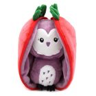 Peluche réversible Flipetz Chouette et Fraise