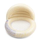 Piscine bébé Ø 100 cm fleurs jaunes 2 anneaux